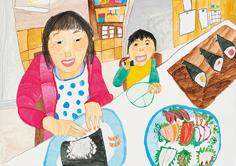 「おいしいお米の手巻き寿司」