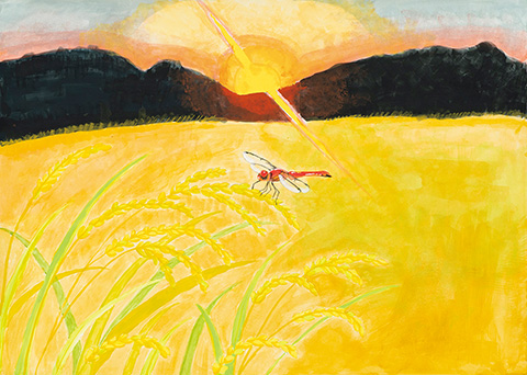 「稲が輝く時」