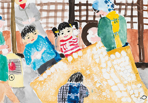 「むずかしい おもち作り」