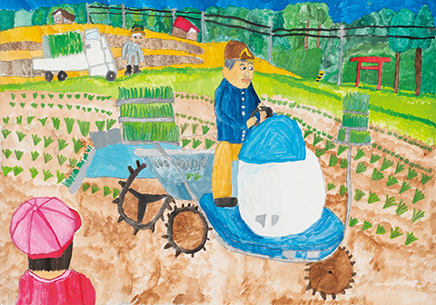 「長鳥の田うえ」