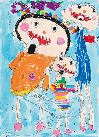 「かぞくみんなでえんそくにいったよ」