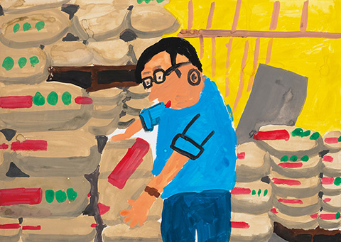 「おとうさんとおこめ」