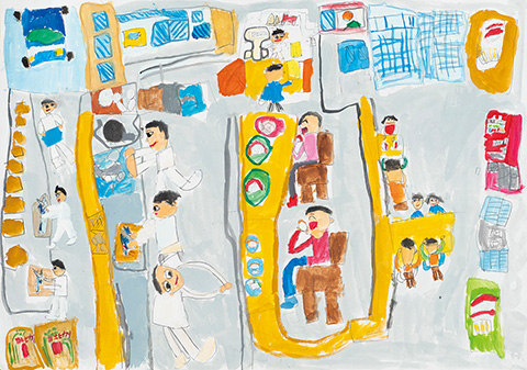 「すきな おすしを 食べてね」