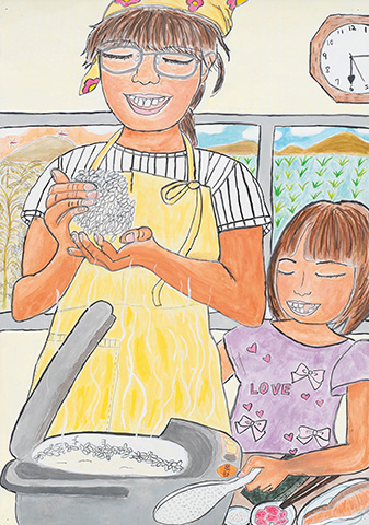 「私と妹のおにぎり」