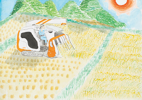 「農家さんが苦労して作ったお米」