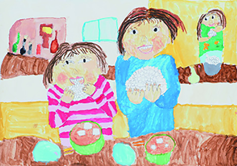 「おにぎりおいしいな！」