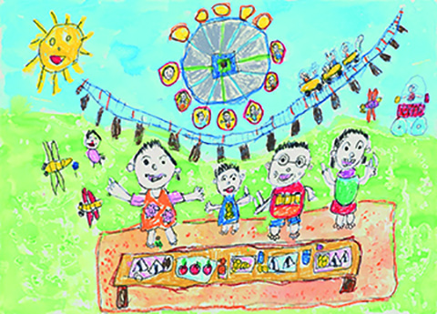 「家族でママの手作りお弁当を食べたよ」