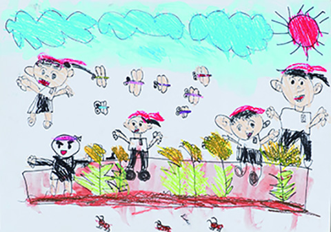 「お米がいっぱいとれて嬉しかったよ」