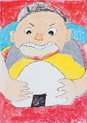 「大きな口で、あ～ん！」