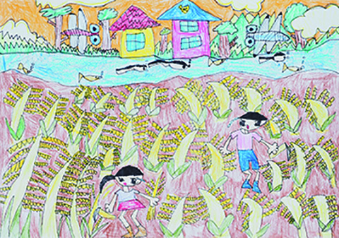 「ひかるおこめのいねかり」