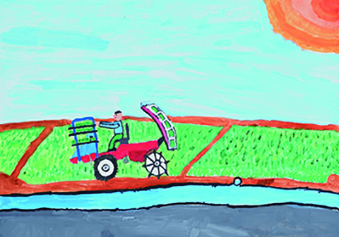 「おじいちゃんの田んぼ仕事」