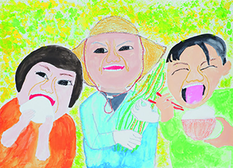 「お米は命に大切なもの」