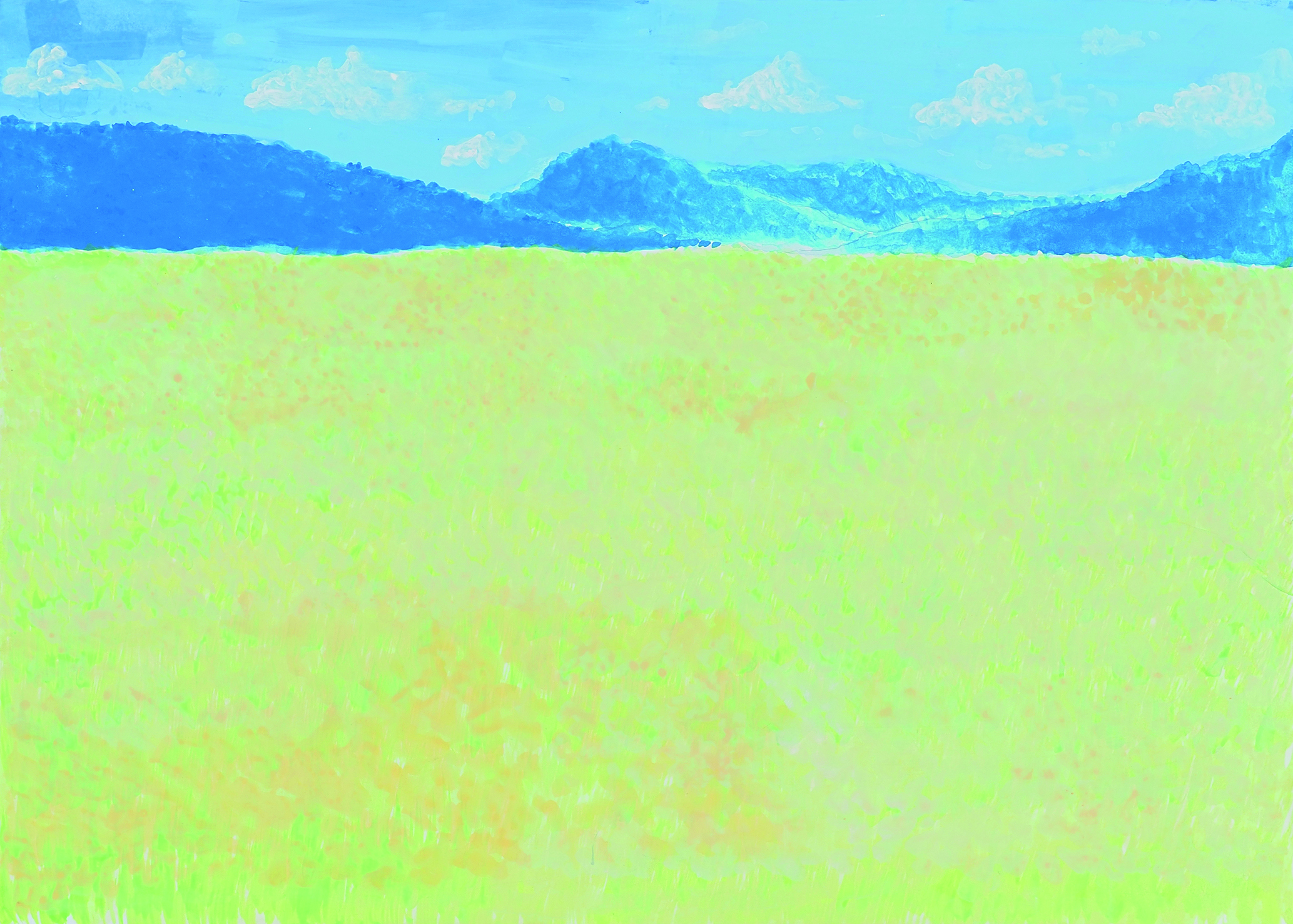 「広がる水田」