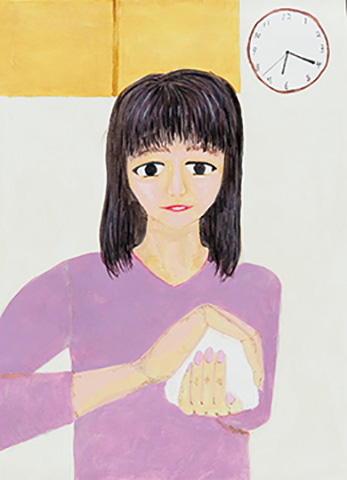 「お昼に食べるおにぎりを」