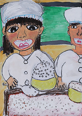 きゅうしょくのおいしいごはん