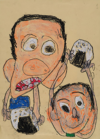 ぼくのおにぎり大きいよ