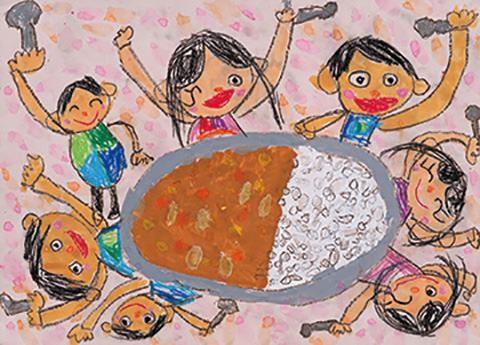 みんなでカレー『いただきまーす』