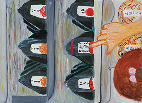 このおにぎり、新潟県産コシヒカリだ！