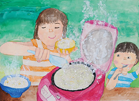 ほっかほっかの朝ご飯