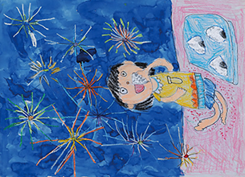 花火を見ながら食べよう