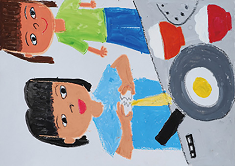 朝ごはんつくったよ