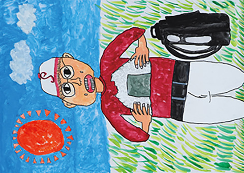 お米とわたしの絵