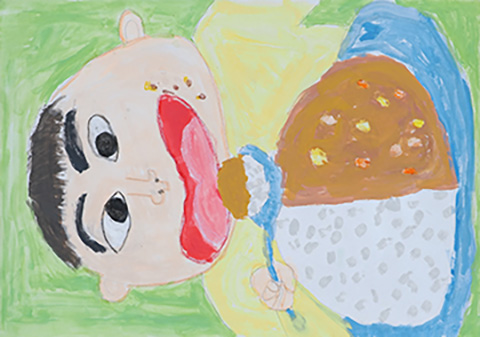 うまい米・うまいカレー大盛りで！