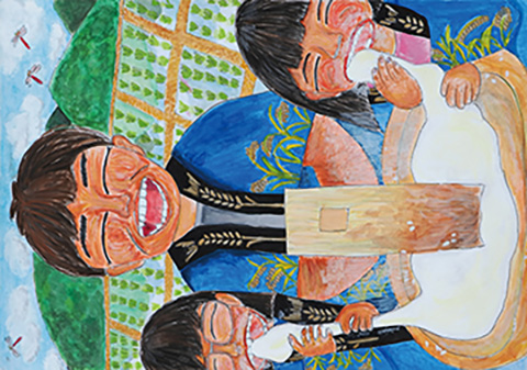 ついたね　のびたね　おいしいね