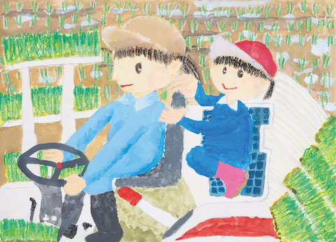 田うえのお手つだいをしたよ