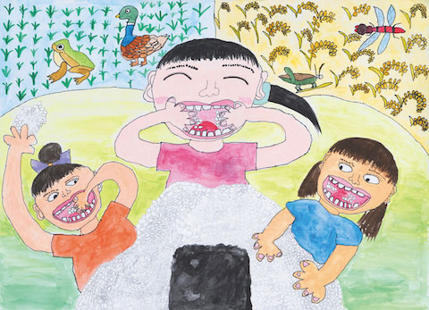 大きなおにぎりをみんなで食べたい