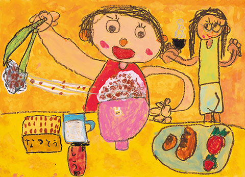 私の朝はなっとうできまり！