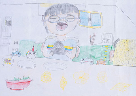 お人形たちとごはん