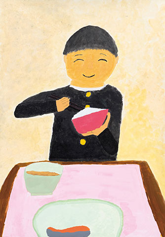 僕の学校の給食が一番！