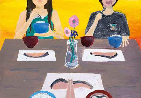 家族で食べる朝ごはん