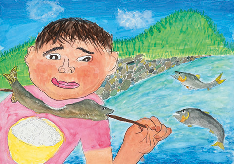 ごはんと魚おいしいね