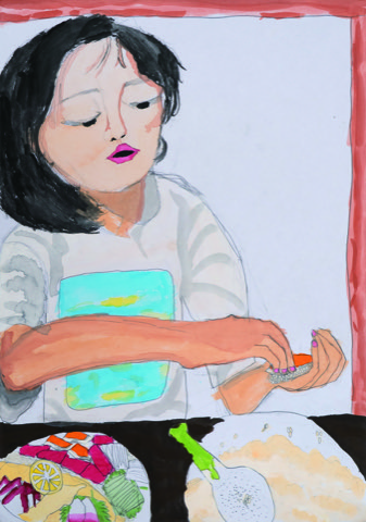 はじめてにぎったすし