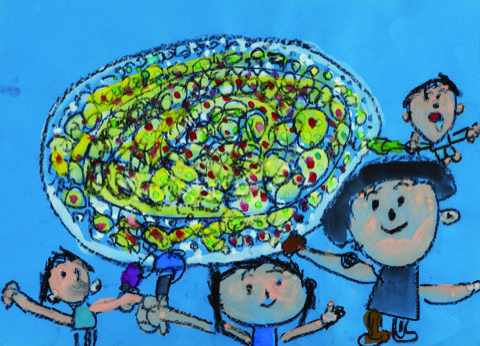 おみせでたべたおいしいカニチャーハン！