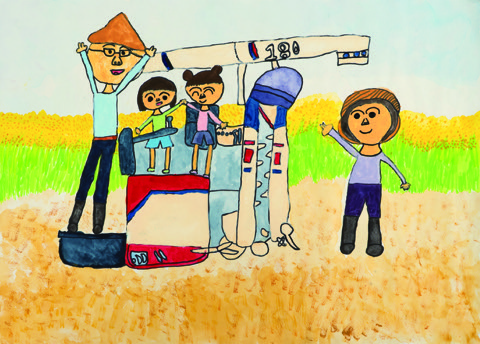 やったー！いねかりおわったー！はい、ピース！